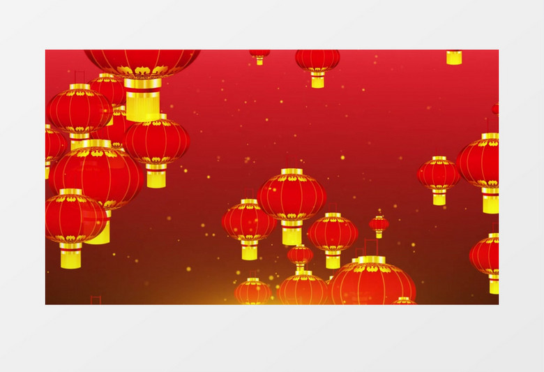 红灯笼上升动画背景