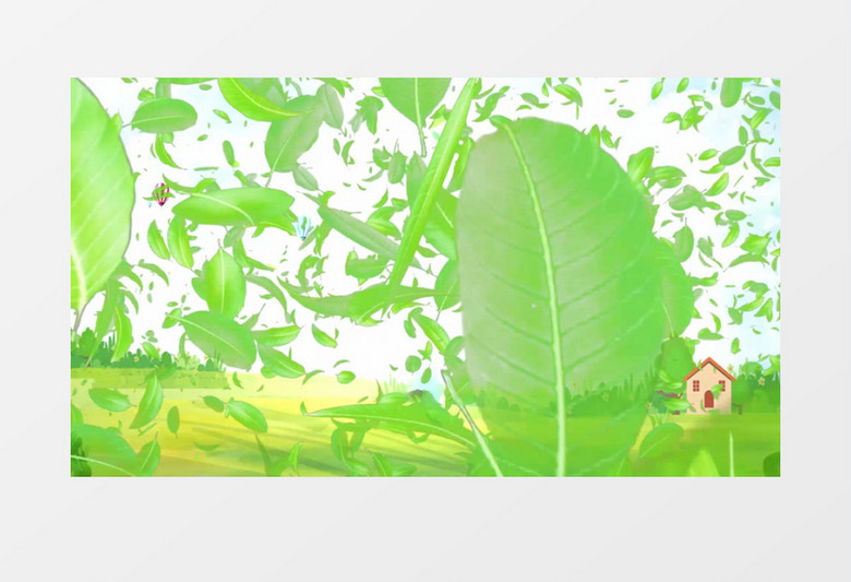 简约绿色春游季宣传AE模板