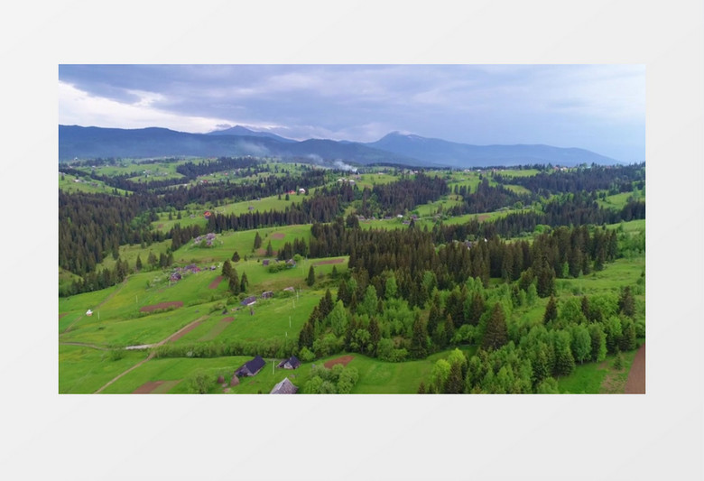 航拍山林景观实拍视频素材