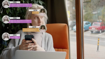 视频短信聊天对话框视频ae模板