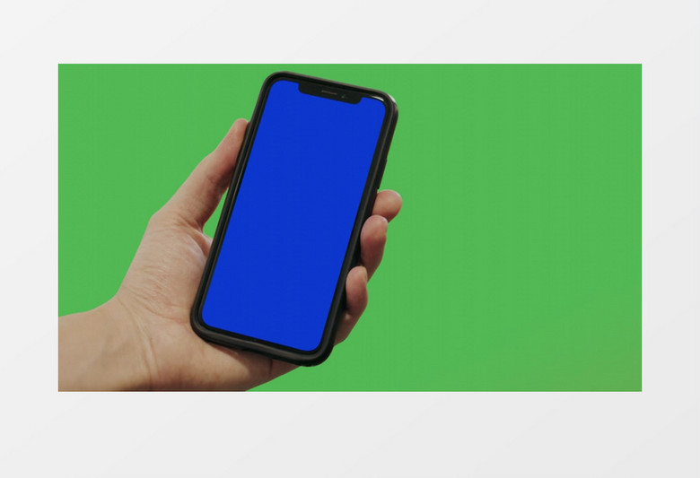 手机屏幕展示绿幕实拍视频素材