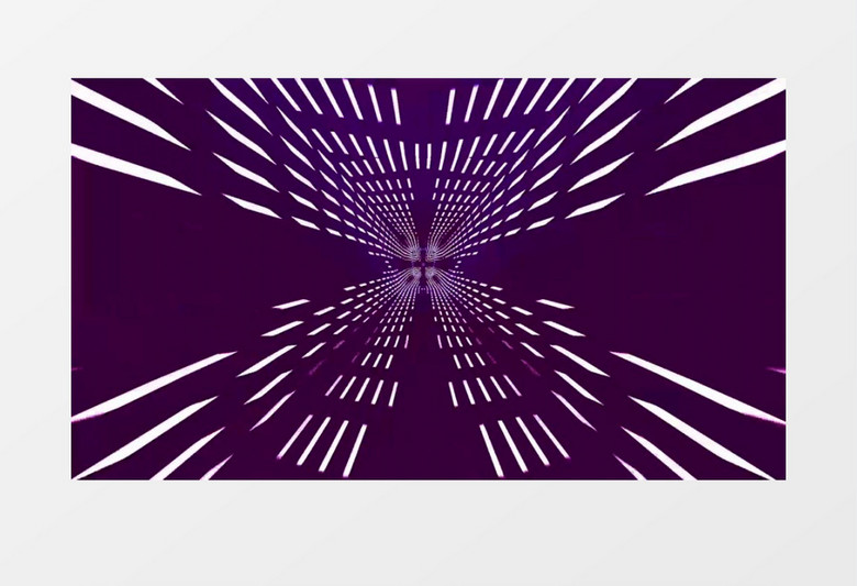 穿梭紫色线条隧道背景视频素材