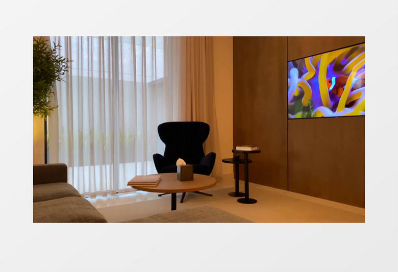 经典原木风装修建筑实拍视频素材