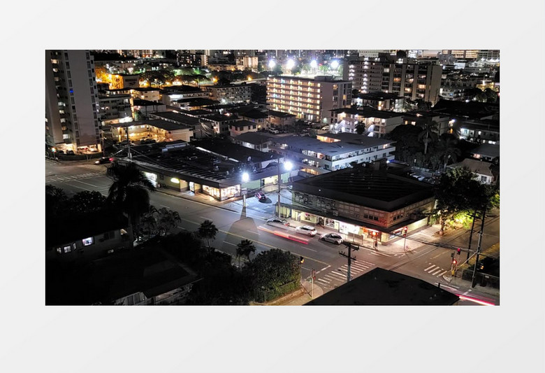 延时拍摄城市道路的车流信息实拍视频素材