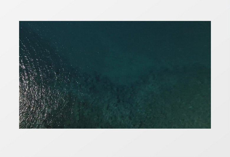 清澈见底的海水实拍视频素材