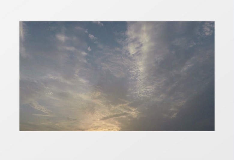 延时拍摄天空的云朵变化实拍视频素材