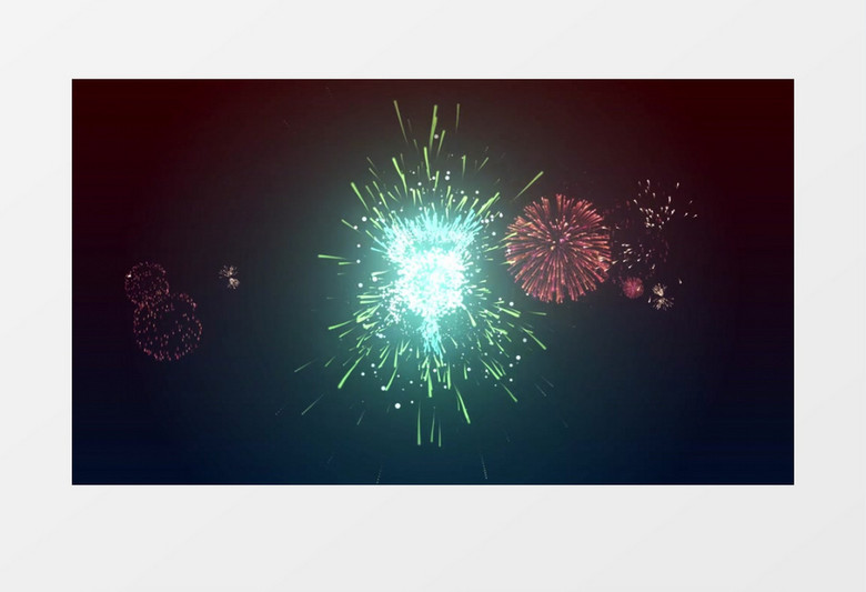 春节新年烟花10秒倒计时片头AE模板