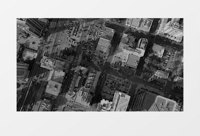 黑白色调拍摄城市建筑实拍视频素材实拍视频素材