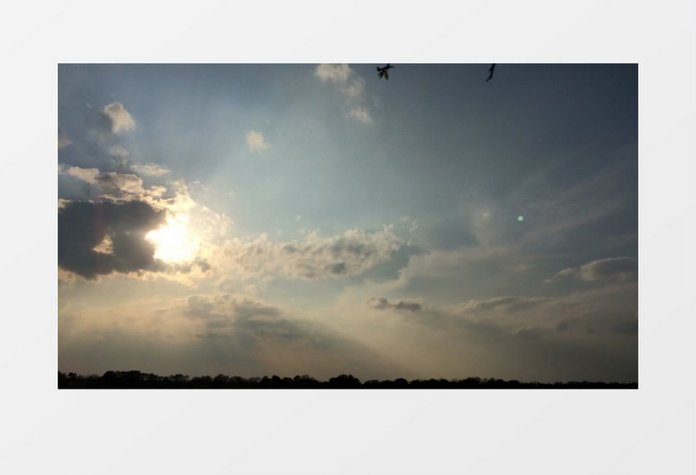 延时拍摄云层的千变万化实拍视频素材