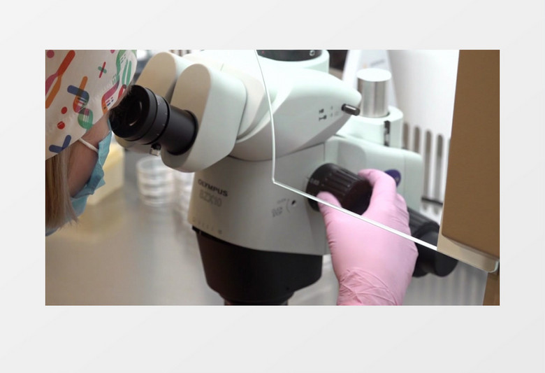 科学家使用显微镜观察研究实拍视频素材