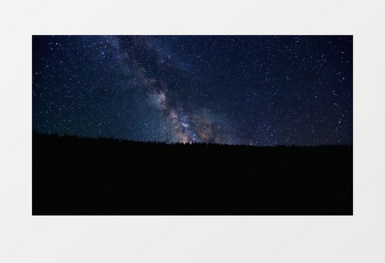 延时拍摄闪亮的星空实拍视频素材