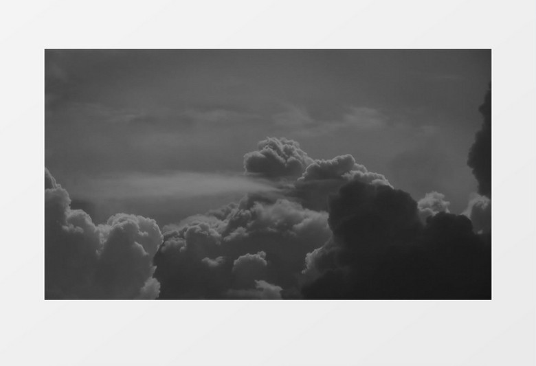 乌云涌动实拍视频