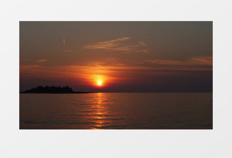 延时摄影落日实拍视频