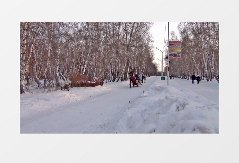 城市风光西伯利亚实拍视频模板