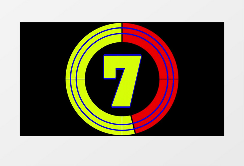 8秒数字倒计时视频素材