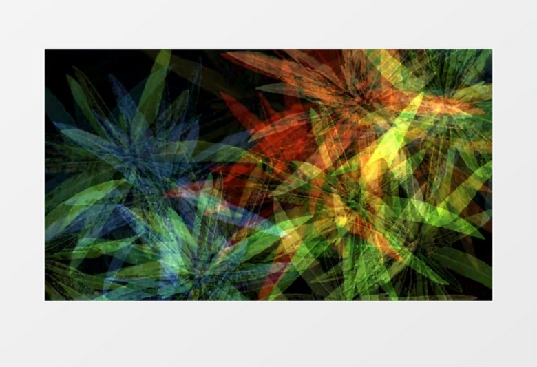 不同颜色的图形变幻奇景抽象背景视频素材