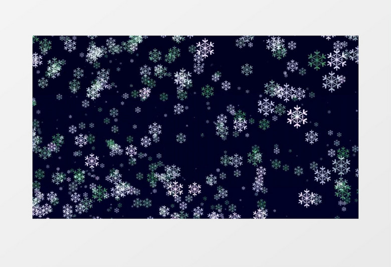 冬天圣诞节雪花纷飞背景视频素材