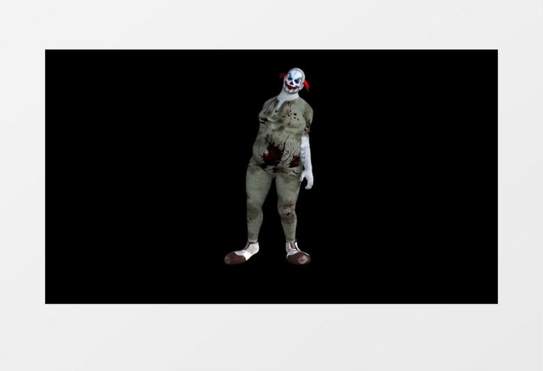 科幻3D丧尸小丑的魔性舞步视频素材
