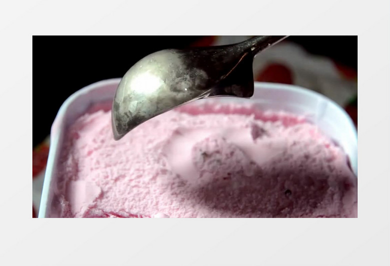 实拍超级美味的冰激凌高清特写视频素材