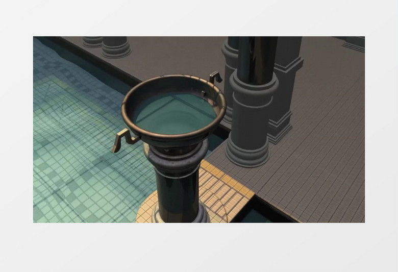 水疗中心3D虚拟现实模型虚拟世界MP4视频