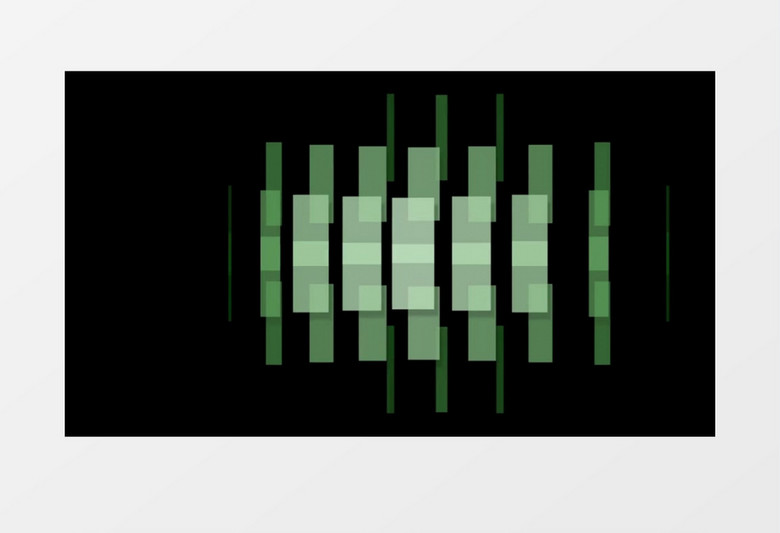 矩形图案抽象艺术网格渐进变化MP4动画视频