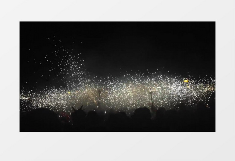  西班牙巴塞罗那市民烟花庆典事件高清实拍视频