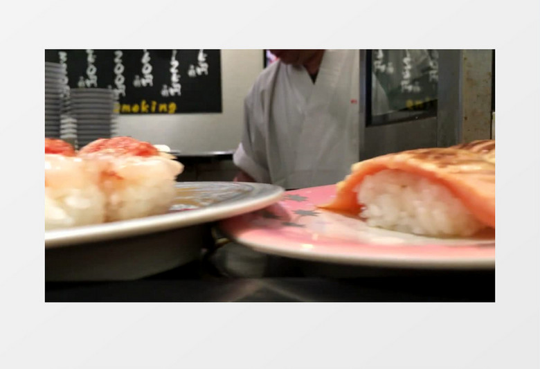  实拍超美味的日料上菜瞬间实拍视频素材  