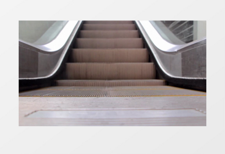 现代便利便捷自动扶梯运行高清实拍视频