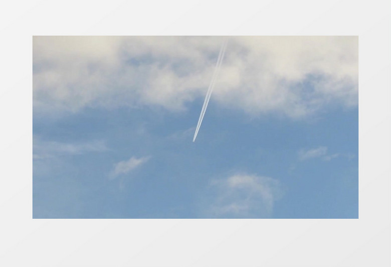 飞机划过天空视频素材MP4素材实拍素材