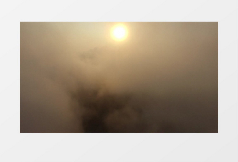 柔和景象云雾散去日光明朗实拍视频素材