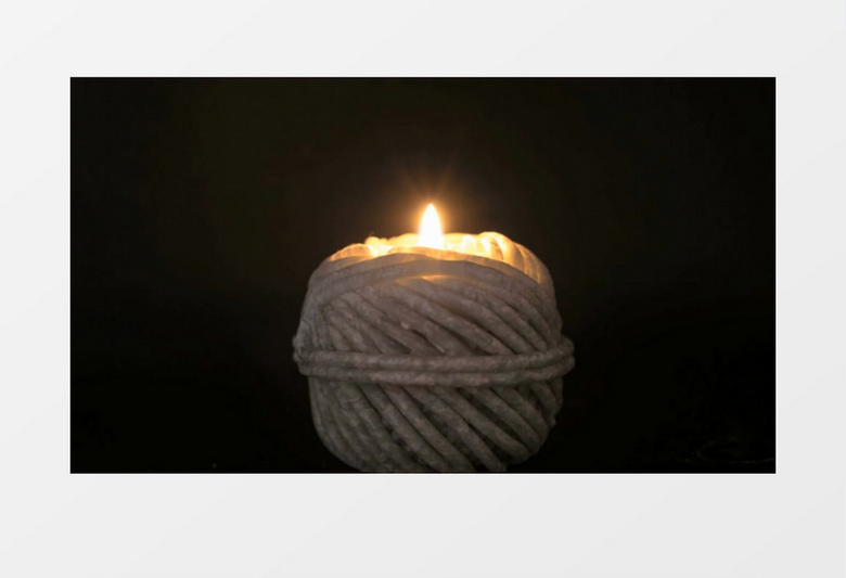 火焰燃烧发光实拍视频素材