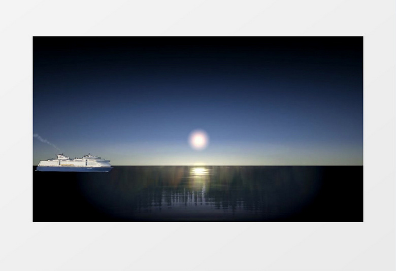 日出时分轮船航海视频素材