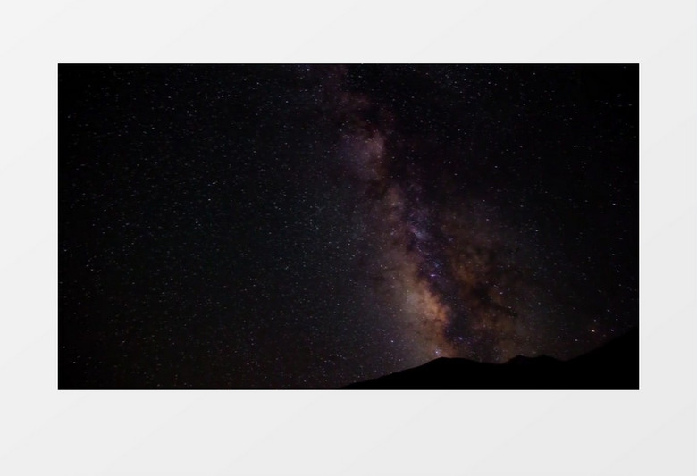 浪漫夜空银河星光实拍视频素材