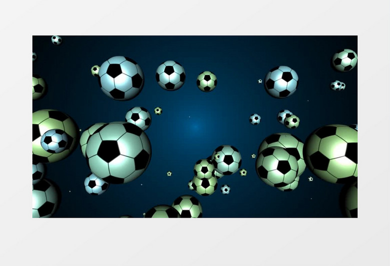 足球弹跳视觉效果MP4视频素材
