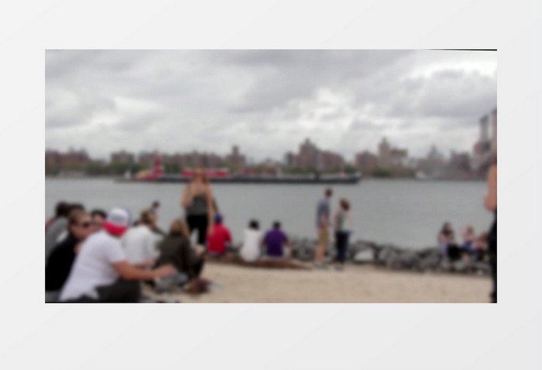 休闲安静旅行散步实拍视频素材