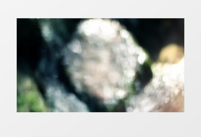 美丽自然风景小溪流水实拍视频素材