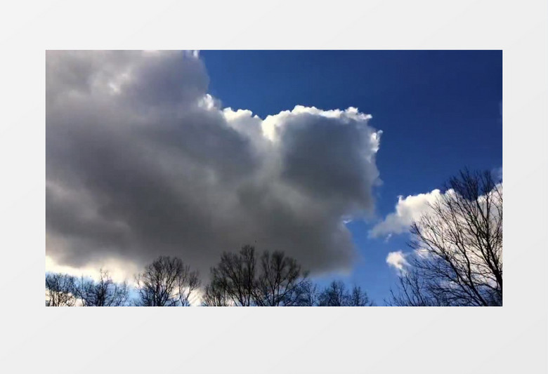 天空行云变化MP4视频素材 