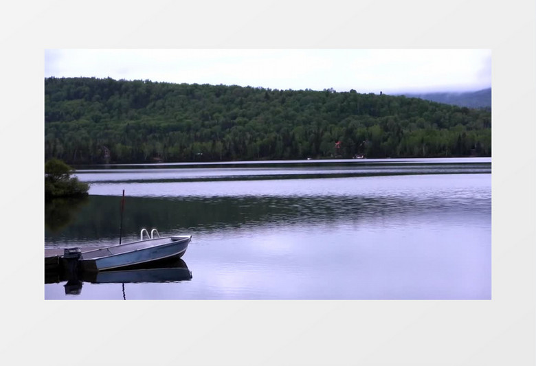 高清实拍湖边别致的美景以及平静的湖水实拍视频素材