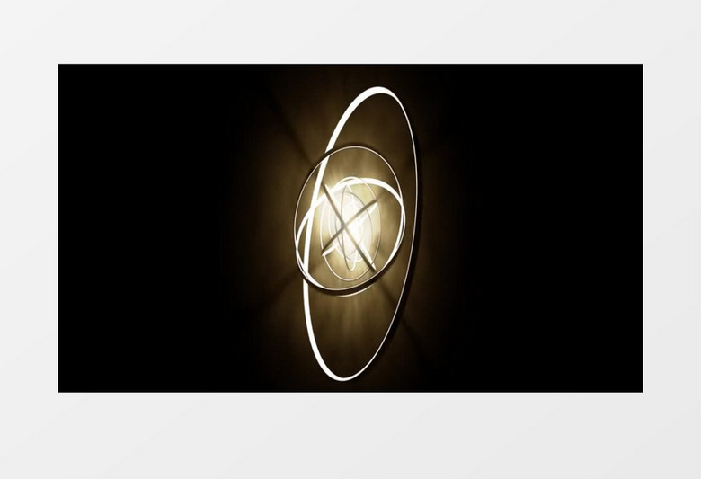 3D圆环立体旋转MP4视频素材