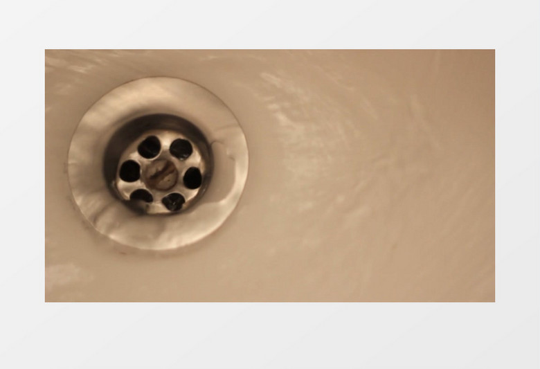 浴室洗脸盆排水实拍视频素材