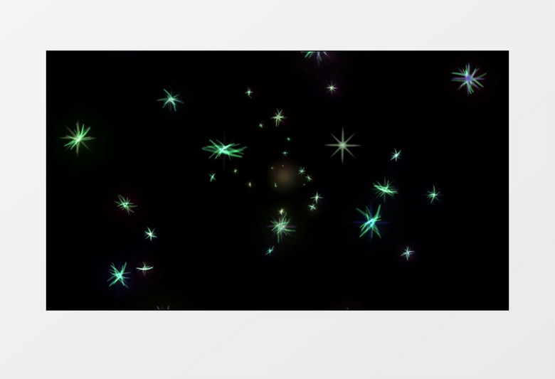 丰富多彩的五角星动画屏保视频素材