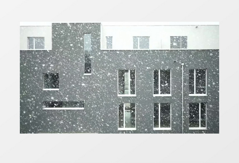 冬天雪花实拍视频素材