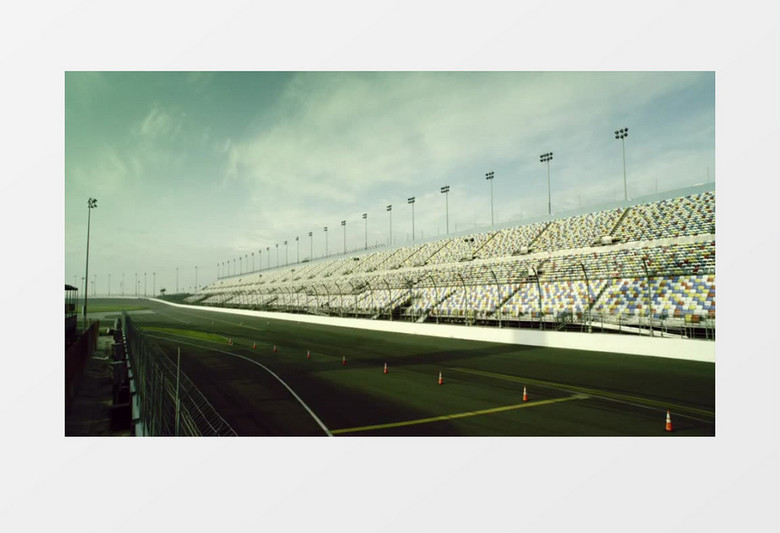 高速赛车场赛车手跑道实拍素材视频