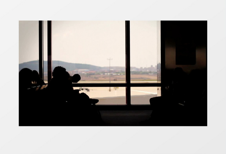 机场旅客候机视频素材