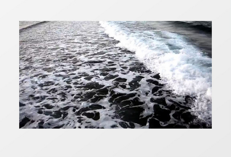 高清海洋海滩海边波浪实拍视频素材