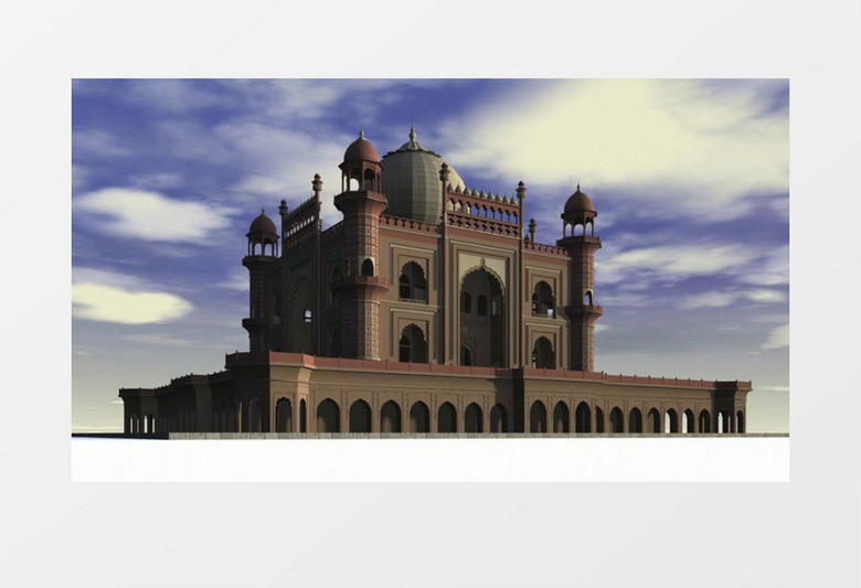 印度宫殿人文建筑实拍视频