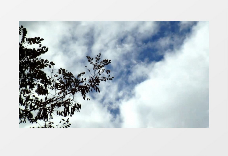 蓝天白云晴空万里温风和煦实拍视频