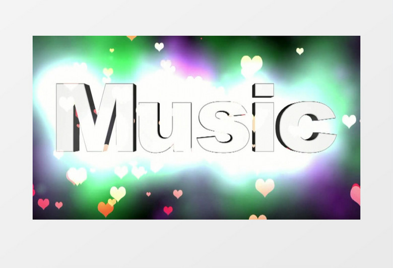 音乐music字体视频素材