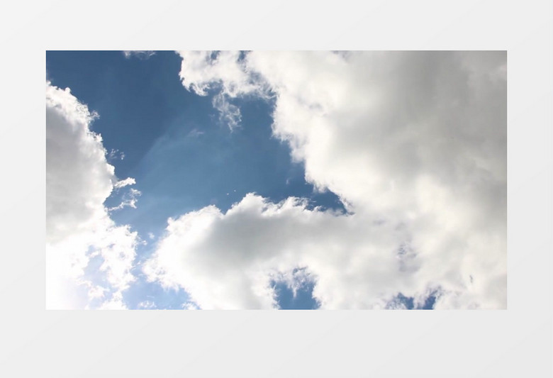蓝天白云实拍视频素材