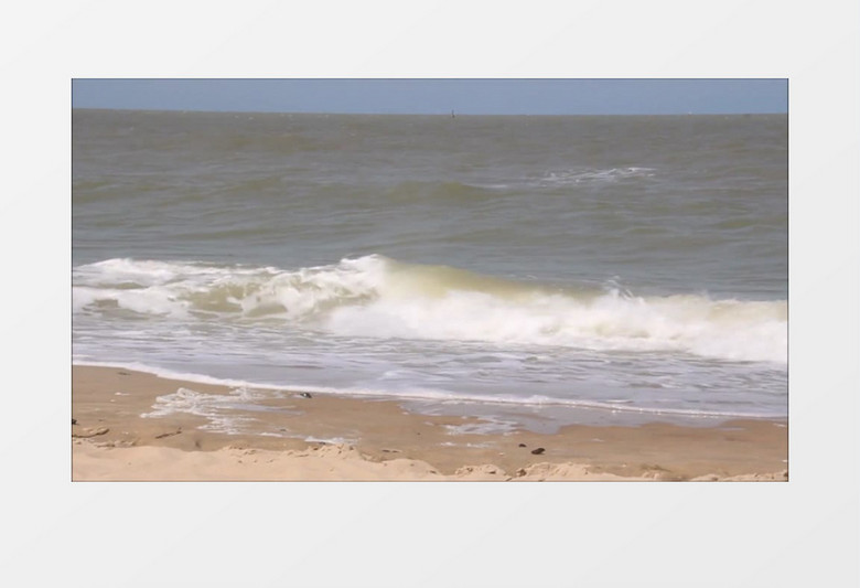 高清近距离拍摄海边海洋海岸沙滩海浪实拍视频素材